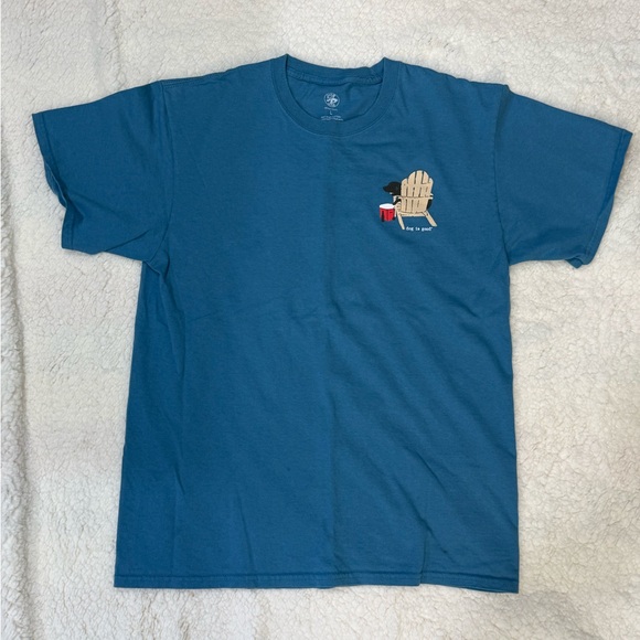 Dog is Good Never Drink Alone T Shirt w/ Black Lab Men’s Unisex Large GUC - Picture 3 of 7